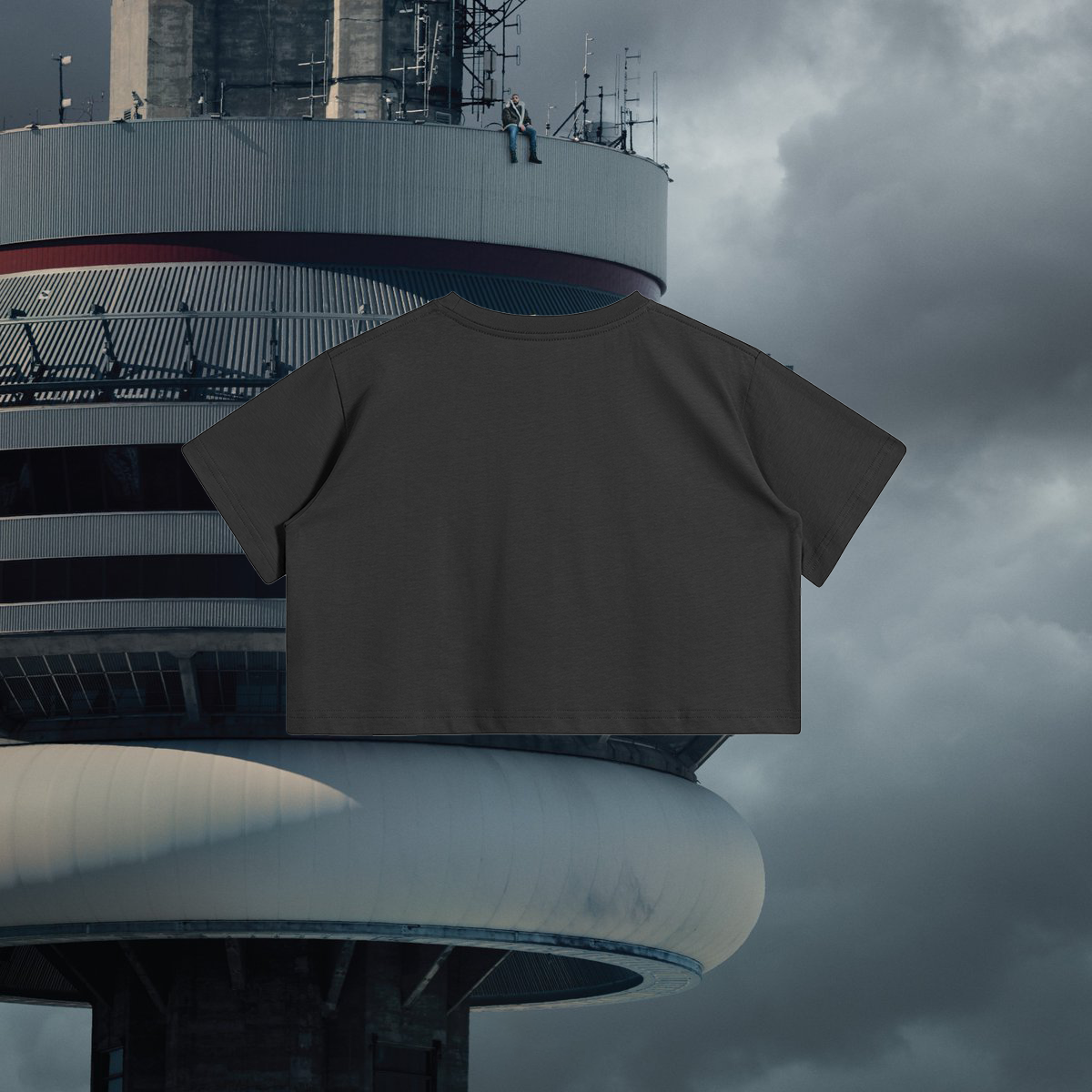 Black Lil' Drake Hater Crop Top